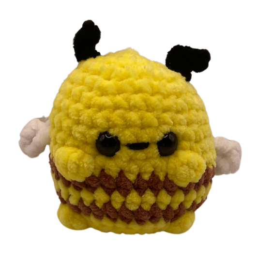 gehäkelte Chubby-Biene in gelb