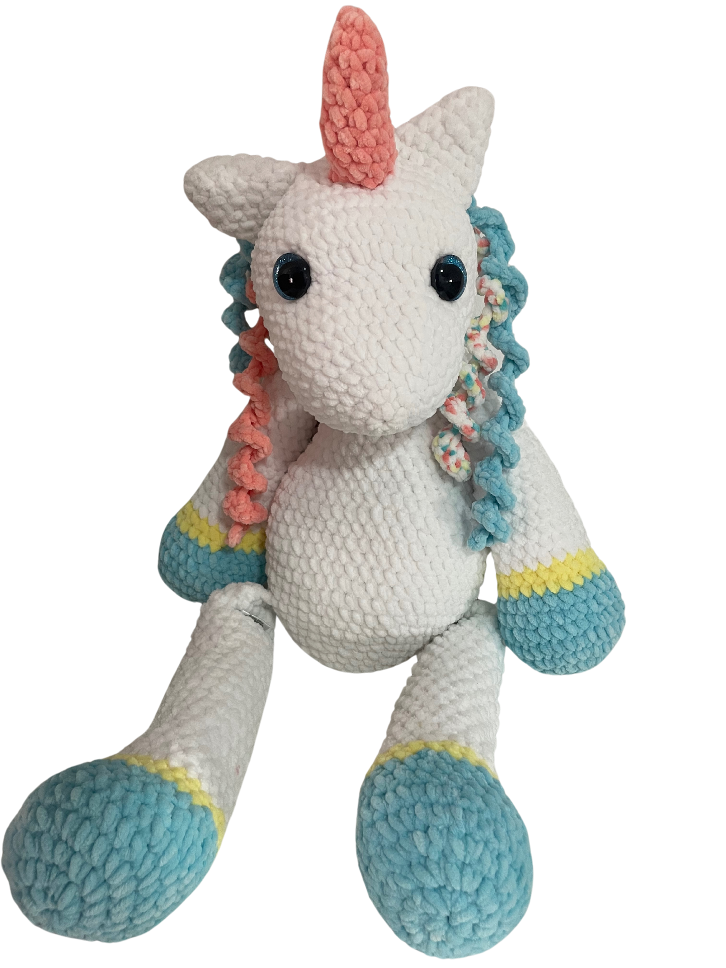 großes gehäkeltes Einhorn