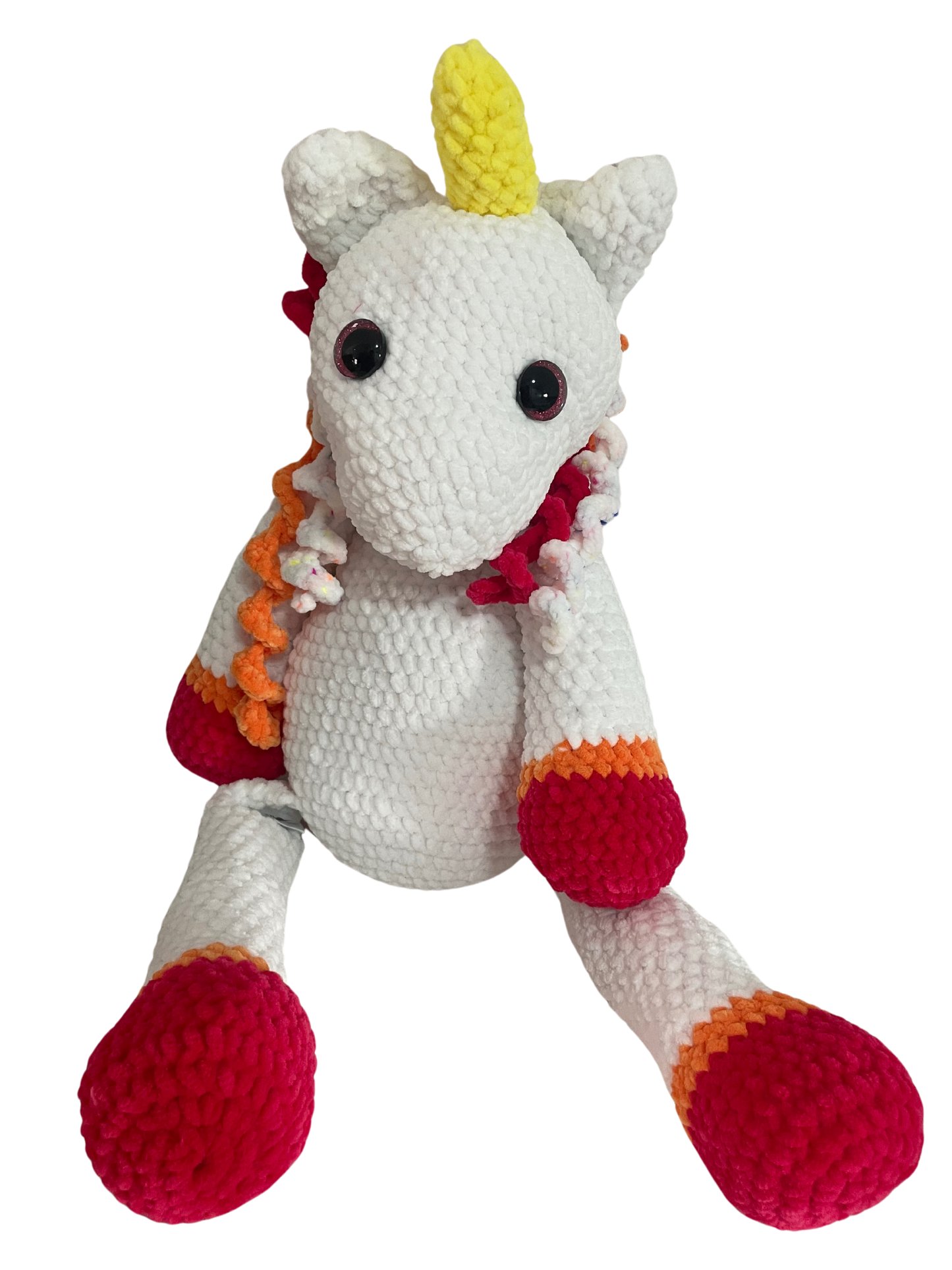 großes gehäkeltes Einhorn