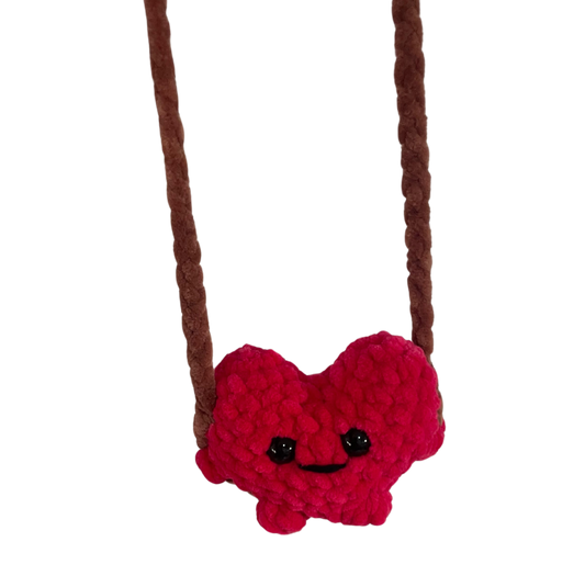 gehäkelte Autoschaukel als Herz