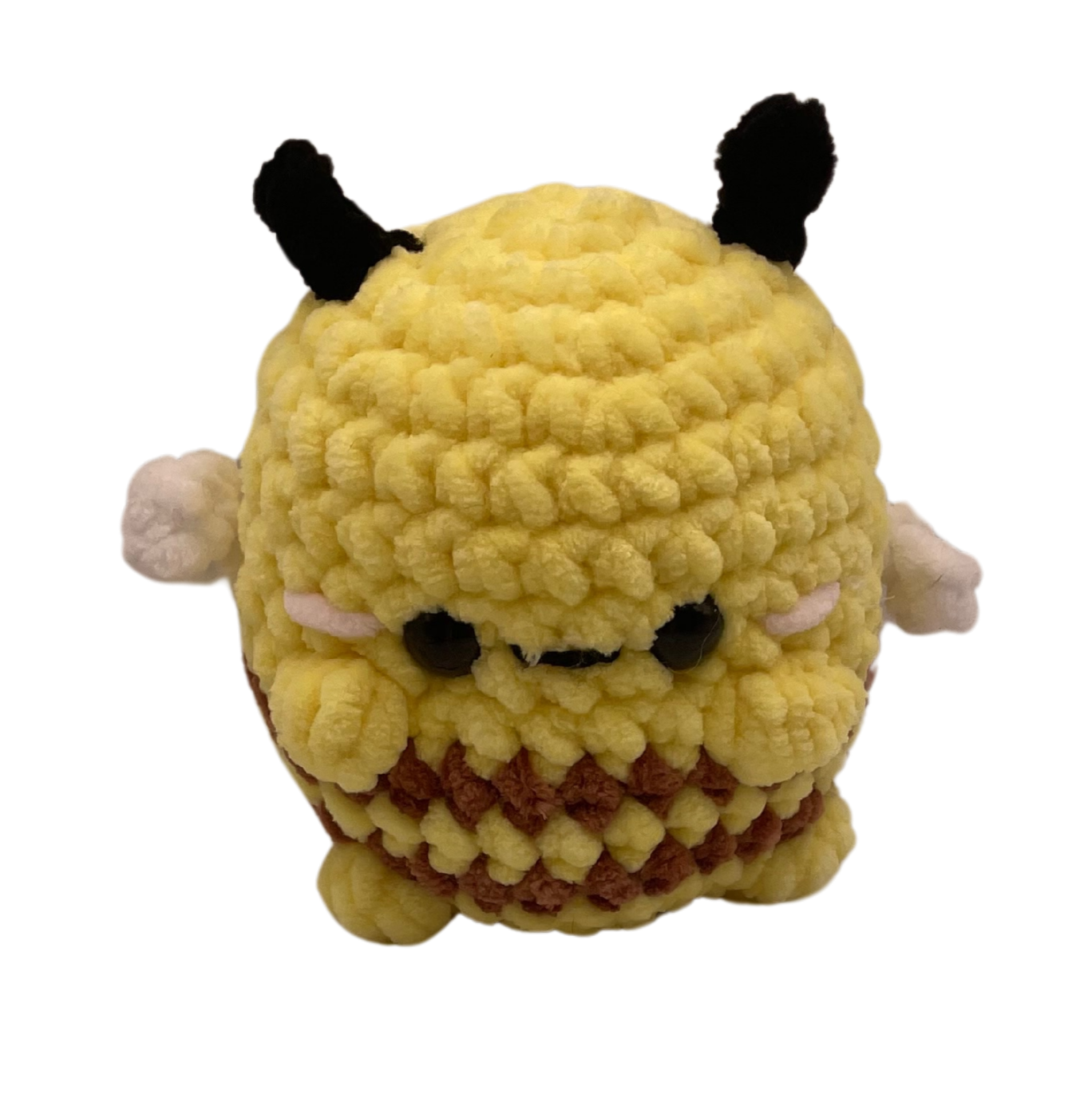 gehäkelte Chubby-Biene hellgelb